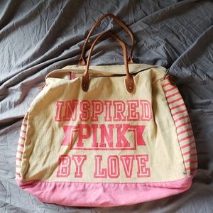 Pink Canvas Tote